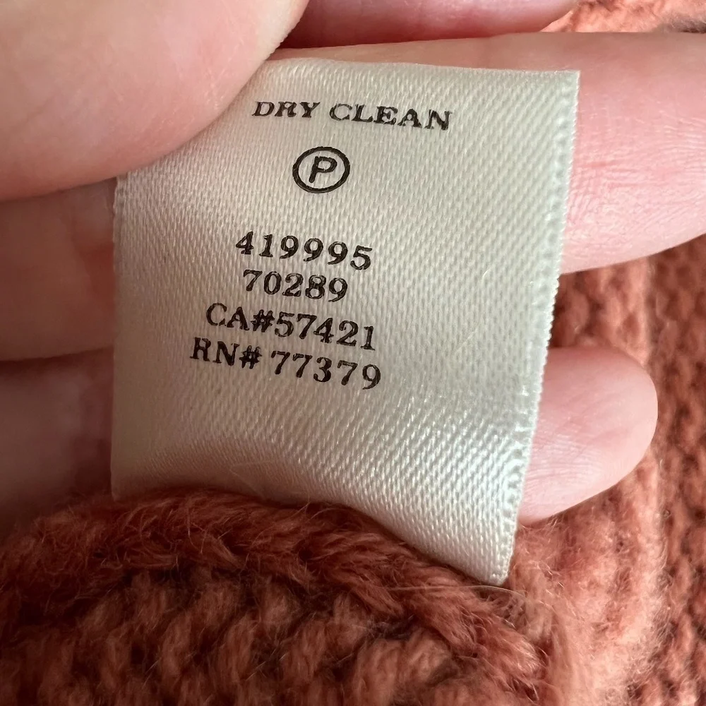 ANN TAYLOR Womens 100% Cashmere Mauve Knit Classic Sweater XS